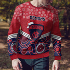 custom-melbourne-football-christmas-ugly-christmas-sweater-merry-xmas-2023-mix-aboriginal-art