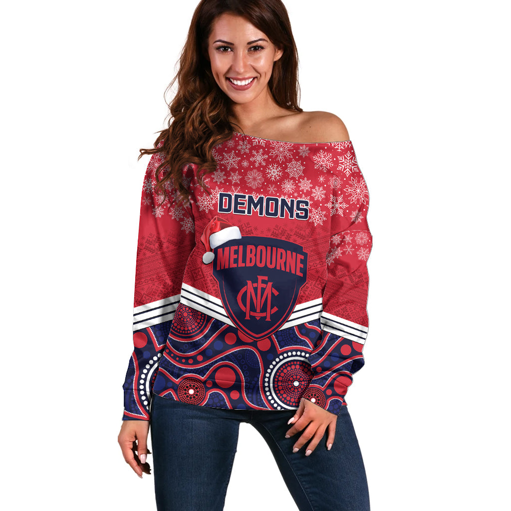 custom-melbourne-football-christmas-off-shoulder-sweater-merry-xmas-2023-mix-aboriginal-art