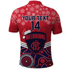 custom-melbourne-football-christmas-polo-shirt-merry-xmas-2023-mix-aboriginal-art