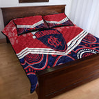 custom-melbourne-football-christmas-quilt-bed-set-merry-xmas-2023-mix-aboriginal-art