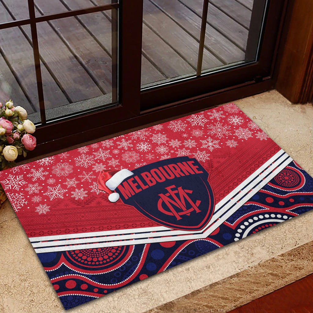 custom-melbourne-football-christmas-rubber-doormat-merry-xmas-2023-mix-aboriginal-art