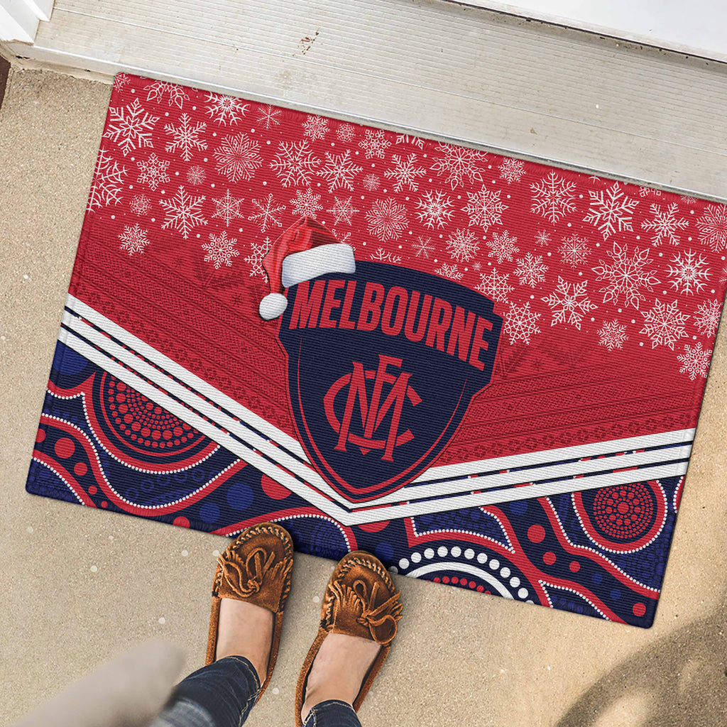 custom-melbourne-football-christmas-rubber-doormat-merry-xmas-2023-mix-aboriginal-art
