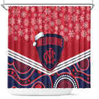 custom-melbourne-football-christmas-shower-curtain-merry-xmas-2023-mix-aboriginal-art