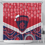 custom-melbourne-football-christmas-shower-curtain-merry-xmas-2023-mix-aboriginal-art