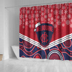 custom-melbourne-football-christmas-shower-curtain-merry-xmas-2023-mix-aboriginal-art
