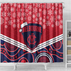 custom-melbourne-football-christmas-shower-curtain-merry-xmas-2023-mix-aboriginal-art