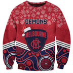 custom-melbourne-football-christmas-sweatshirt-merry-xmas-2023-mix-aboriginal-art
