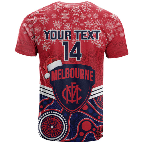 custom-melbourne-football-christmas-t-shirt-merry-xmas-2023-mix-aboriginal-art