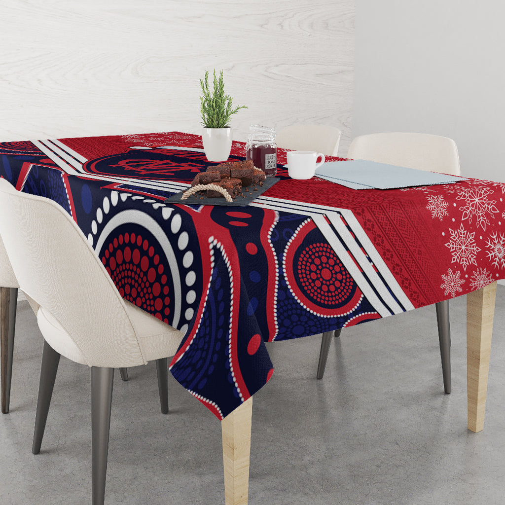 custom-melbourne-football-christmas-tablecloth-merry-xmas-2023-mix-aboriginal-art