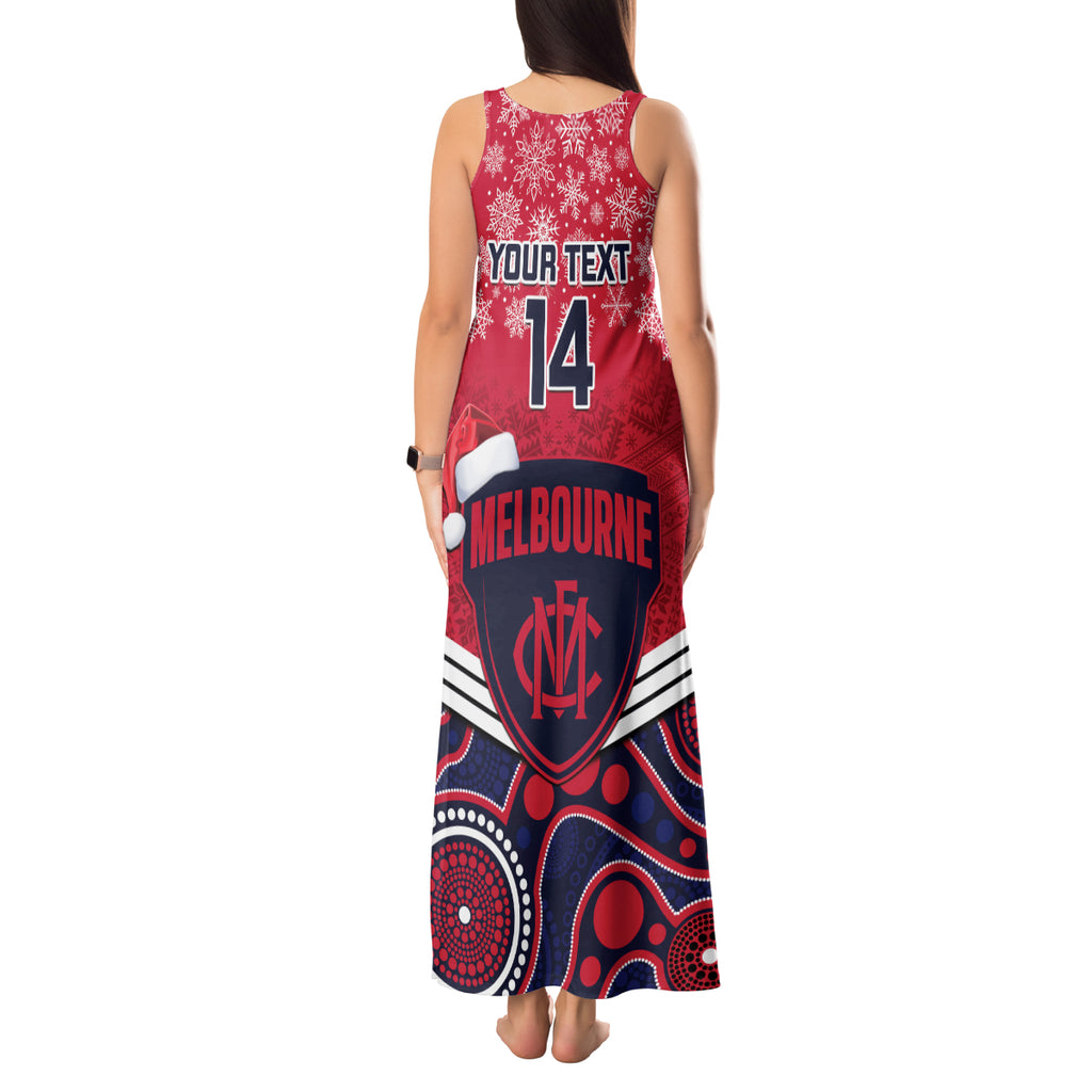 custom-melbourne-football-christmas-tank-maxi-dress-merry-xmas-2023-mix-aboriginal-art