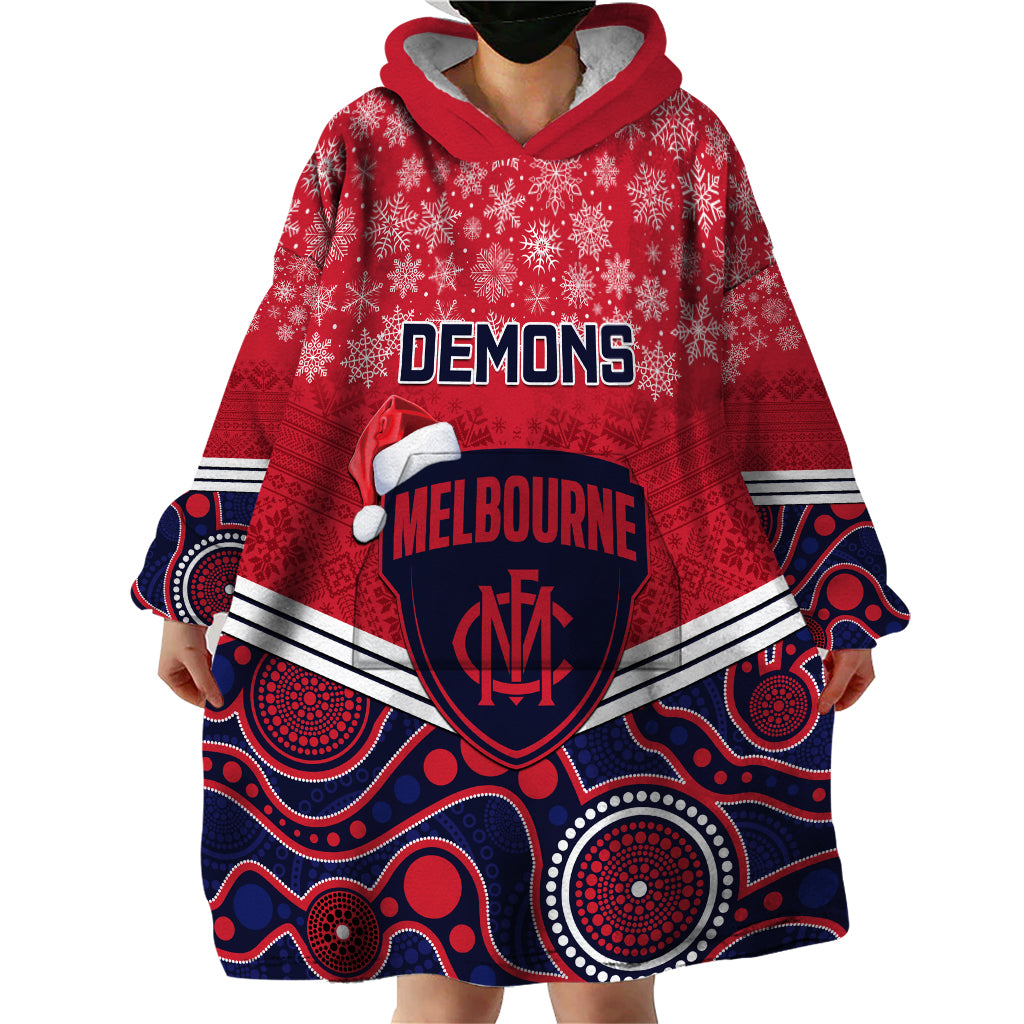 custom-melbourne-football-christmas-wearable-blanket-hoodie-merry-xmas-2023-mix-aboriginal-art