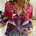 custom-melbourne-football-christmas-women-casual-shirt-merry-xmas-2023-mix-aboriginal-art