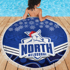 custom-north-melbourne-football-christmas-beach-blanket-merry-xmas-2023-mix-aboriginal-art