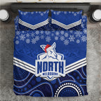 custom-north-melbourne-football-christmas-bedding-set-merry-xmas-2023-mix-aboriginal-art