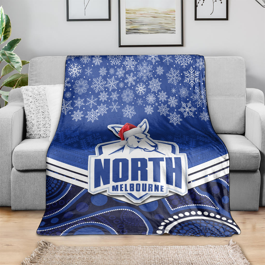 custom-north-melbourne-football-christmas-blanket-merry-xmas-2023-mix-aboriginal-art