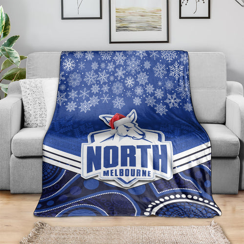 custom-north-melbourne-football-christmas-blanket-merry-xmas-2023-mix-aboriginal-art