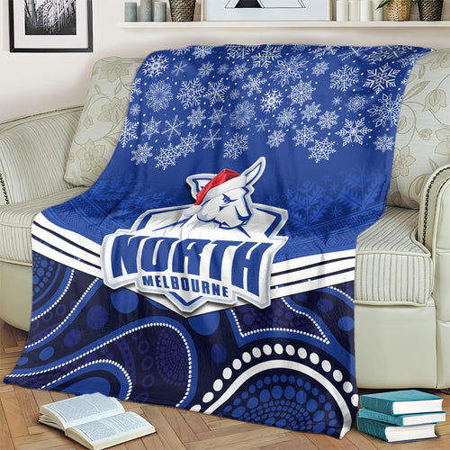 custom-north-melbourne-football-christmas-blanket-merry-xmas-2023-mix-aboriginal-art
