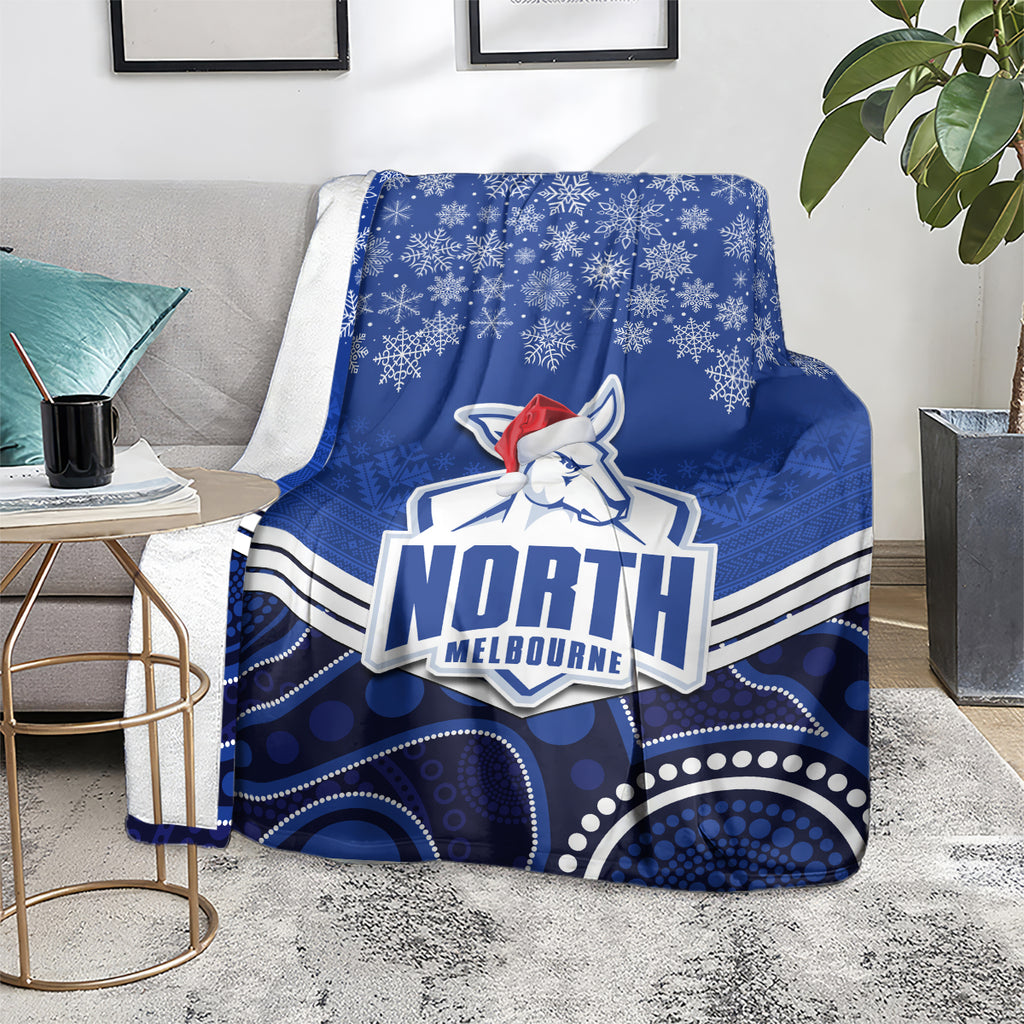 custom-north-melbourne-football-christmas-blanket-merry-xmas-2023-mix-aboriginal-art