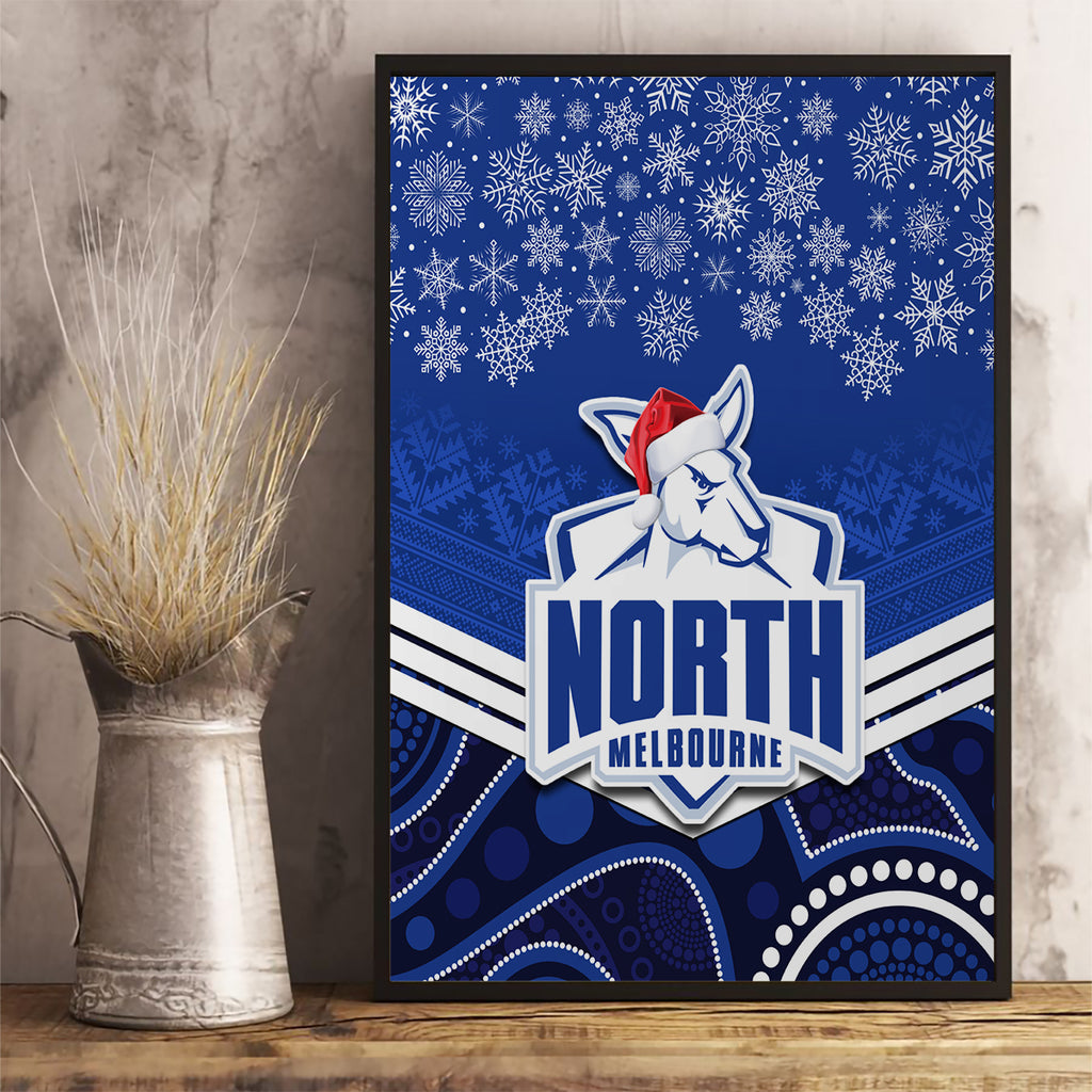 custom-north-melbourne-football-christmas-canvas-wall-art-merry-xmas-2023-mix-aboriginal-art