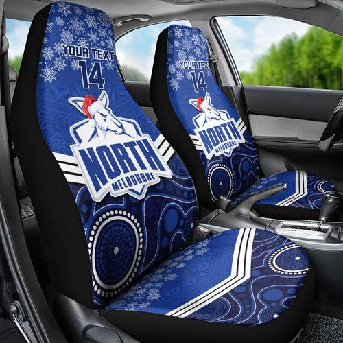 custom-north-melbourne-football-christmas-car-seat-cover-merry-xmas-2023-mix-aboriginal-art