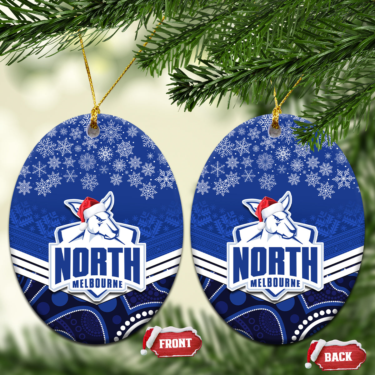 north-melbourne-football-christmas-ceramic-ornament-merry-xmas-2023-mix-aboriginal-art