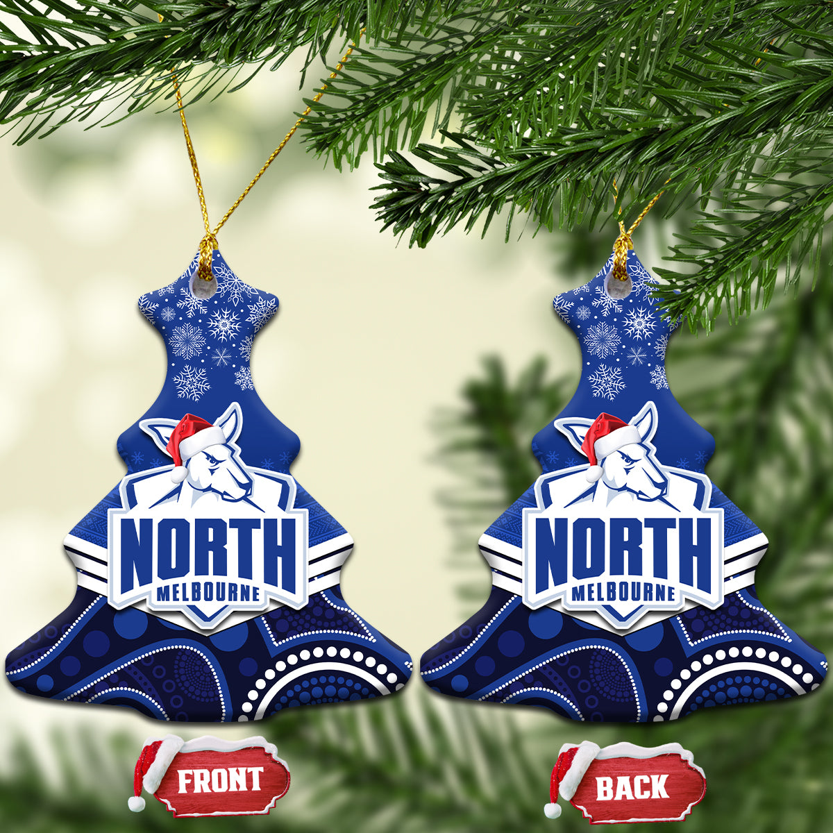 north-melbourne-football-christmas-ceramic-ornament-merry-xmas-2023-mix-aboriginal-art
