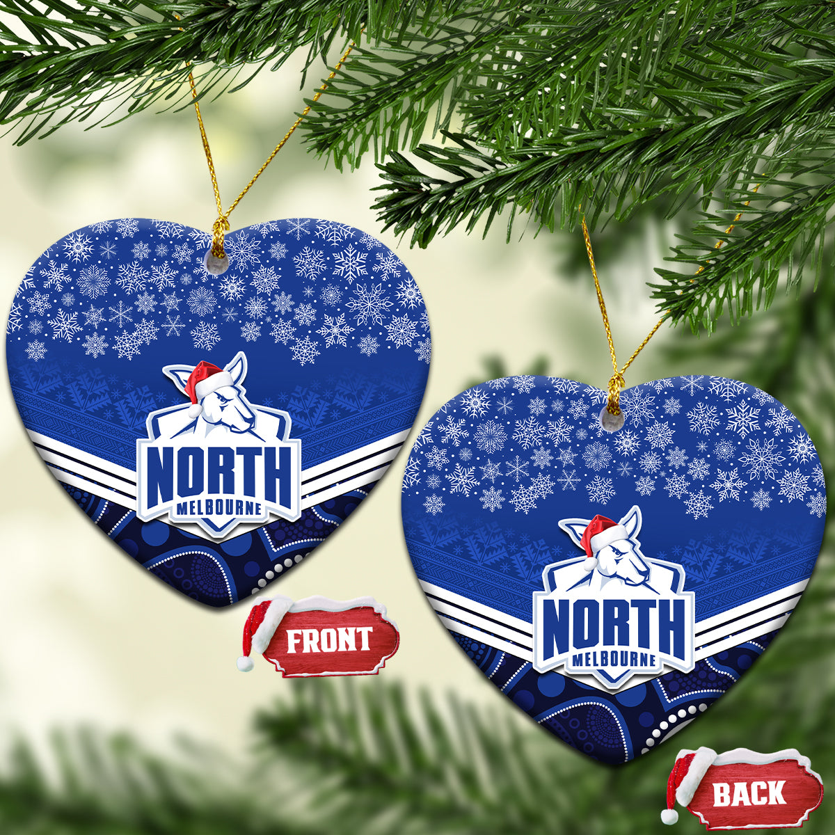 north-melbourne-football-christmas-ceramic-ornament-merry-xmas-2023-mix-aboriginal-art