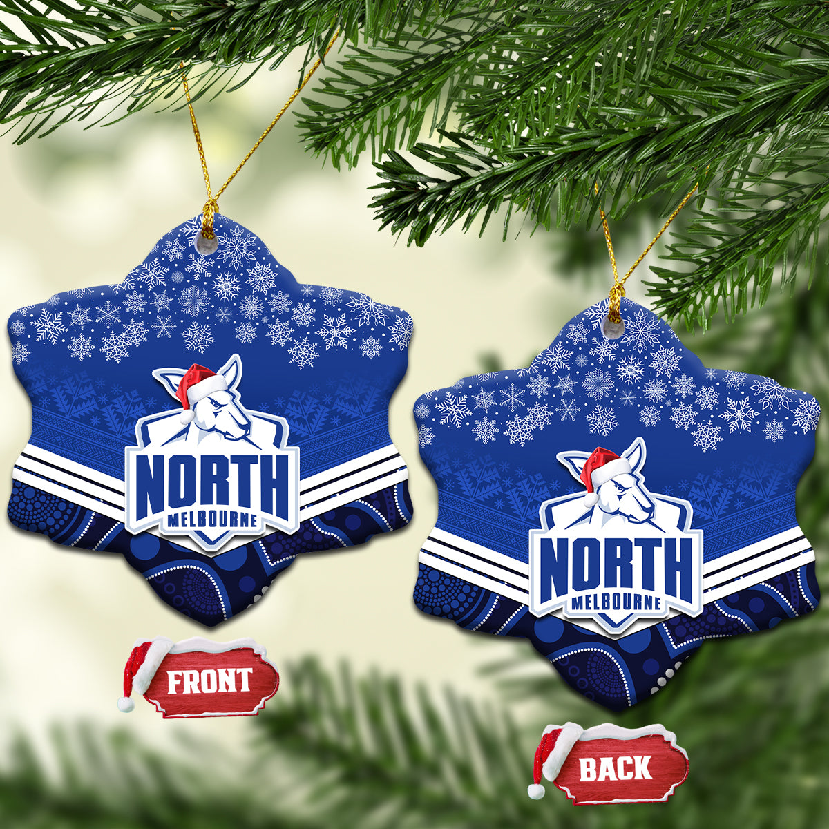 north-melbourne-football-christmas-ceramic-ornament-merry-xmas-2023-mix-aboriginal-art