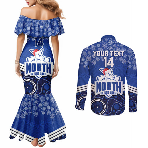 custom-north-melbourne-football-christmas-couples-matching-mermaid-dress-and-long-sleeve-button-shirt-merry-xmas-2023-mix-aboriginal-art