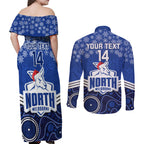 custom-north-melbourne-football-christmas-couples-matching-off-shoulder-maxi-dress-and-long-sleeve-button-shirt-merry-xmas-2023-mix-aboriginal-art