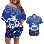 custom-north-melbourne-football-christmas-couples-matching-off-shoulder-short-dress-and-hawaiian-shirt-merry-xmas-2023-mix-aboriginal-art