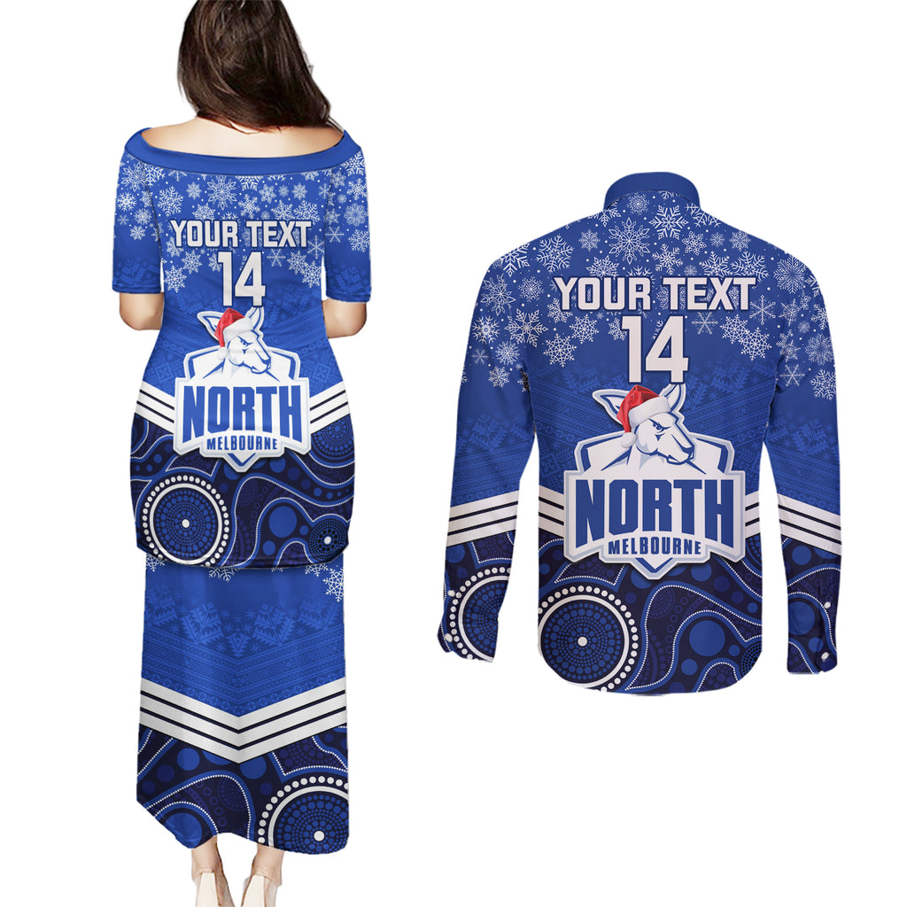 custom-north-melbourne-football-christmas-couples-matching-puletasi-dress-and-long-sleeve-button-shirt-merry-xmas-2023-mix-aboriginal-art