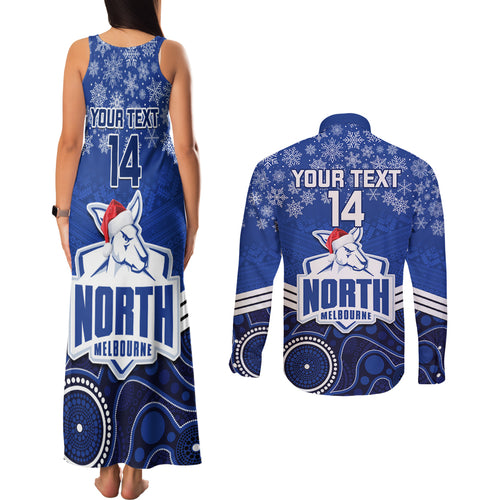 custom-north-melbourne-football-christmas-couples-matching-tank-maxi-dress-and-long-sleeve-button-shirt-merry-xmas-2023-mix-aboriginal-art