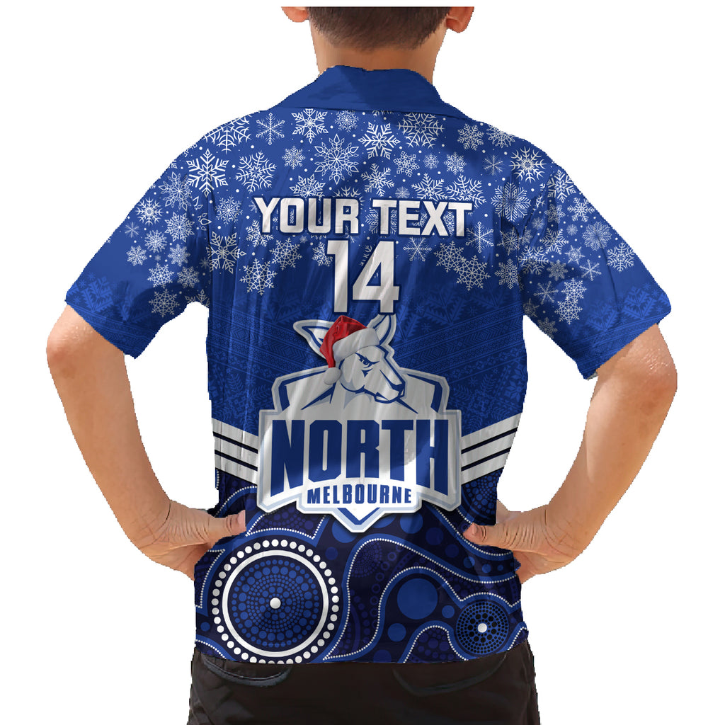 custom-north-melbourne-football-christmas-family-matching-mermaid-dress-and-hawaiian-shirt-merry-xmas-2023-mix-aboriginal-art