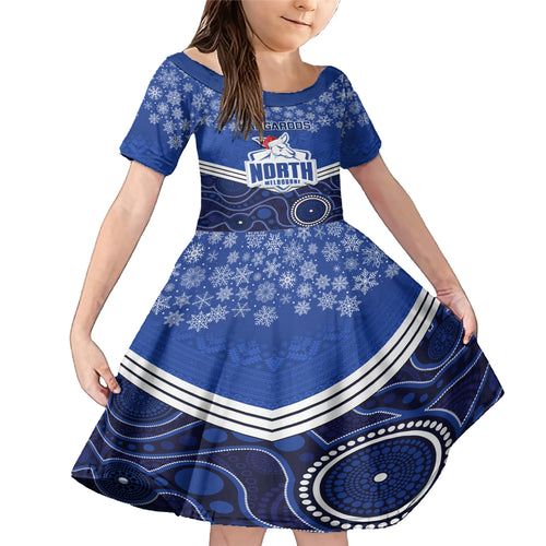custom-north-melbourne-football-christmas-family-matching-mermaid-dress-and-hawaiian-shirt-merry-xmas-2023-mix-aboriginal-art