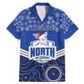custom-north-melbourne-football-christmas-family-matching-mermaid-dress-and-hawaiian-shirt-merry-xmas-2023-mix-aboriginal-art