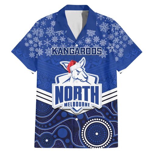 custom-north-melbourne-football-christmas-family-matching-mermaid-dress-and-hawaiian-shirt-merry-xmas-2023-mix-aboriginal-art