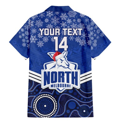 custom-north-melbourne-football-christmas-family-matching-mermaid-dress-and-hawaiian-shirt-merry-xmas-2023-mix-aboriginal-art