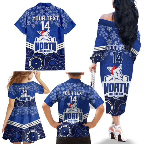 custom-north-melbourne-football-christmas-family-matching-off-shoulder-long-sleeve-dress-and-hawaiian-shirt-merry-xmas-2023-mix-aboriginal-art