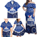 custom-north-melbourne-football-christmas-family-matching-off-shoulder-maxi-dress-and-hawaiian-shirt-merry-xmas-2023-mix-aboriginal-art