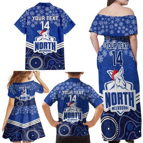 custom-north-melbourne-football-christmas-family-matching-off-shoulder-maxi-dress-and-hawaiian-shirt-merry-xmas-2023-mix-aboriginal-art