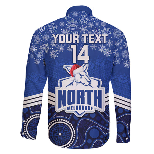custom-north-melbourne-football-christmas-family-matching-off-shoulder-maxi-dress-and-hawaiian-shirt-merry-xmas-2023-mix-aboriginal-art