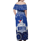 custom-north-melbourne-football-christmas-family-matching-off-shoulder-maxi-dress-and-hawaiian-shirt-merry-xmas-2023-mix-aboriginal-art