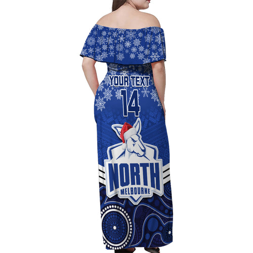 custom-north-melbourne-football-christmas-family-matching-off-shoulder-maxi-dress-and-hawaiian-shirt-merry-xmas-2023-mix-aboriginal-art