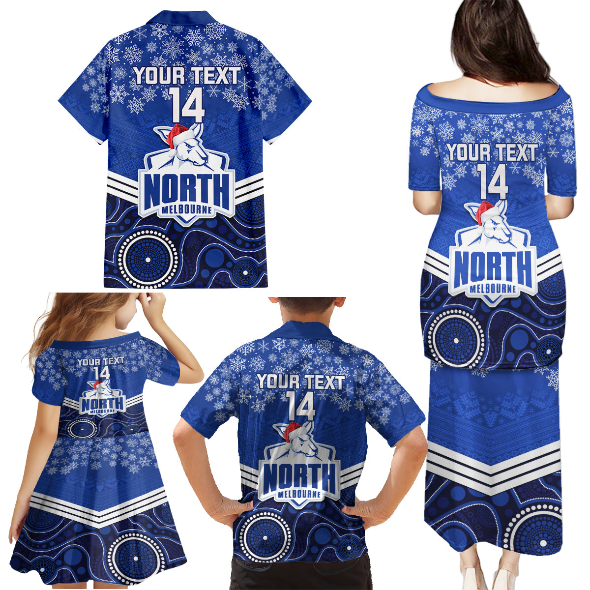 custom-north-melbourne-football-christmas-family-matching-puletasi-dress-and-hawaiian-shirt-merry-xmas-2023-mix-aboriginal-art