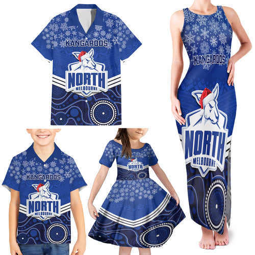 custom-north-melbourne-football-christmas-family-matching-tank-maxi-dress-and-hawaiian-shirt-merry-xmas-2023-mix-aboriginal-art