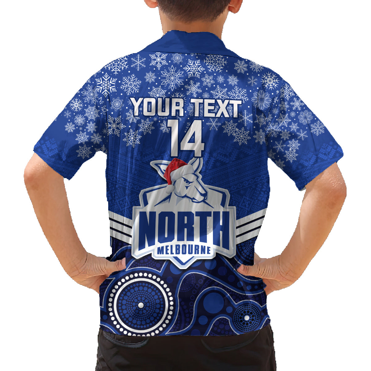 custom-north-melbourne-football-christmas-family-matching-tank-maxi-dress-and-hawaiian-shirt-merry-xmas-2023-mix-aboriginal-art