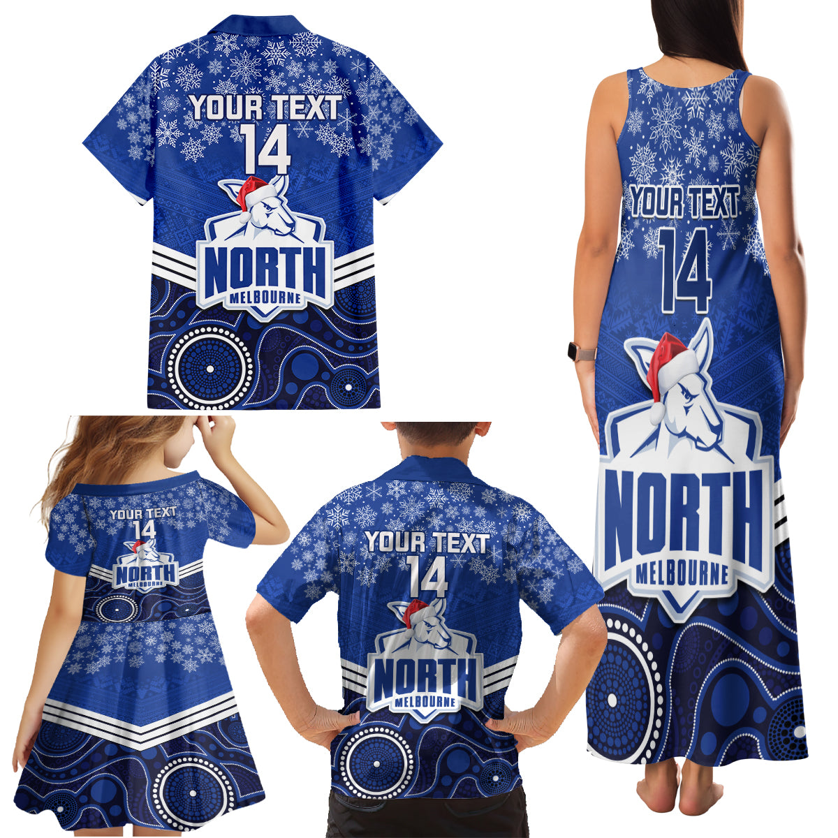 custom-north-melbourne-football-christmas-family-matching-tank-maxi-dress-and-hawaiian-shirt-merry-xmas-2023-mix-aboriginal-art