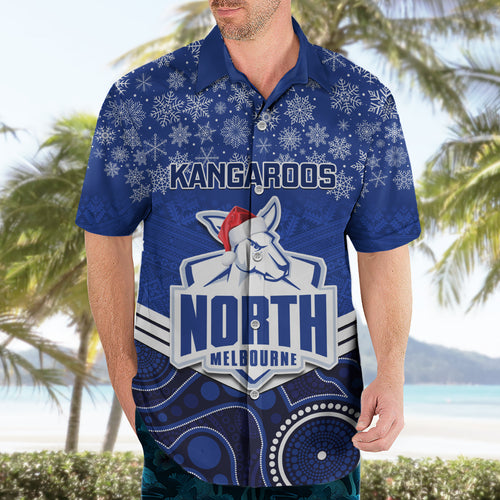 custom-north-melbourne-football-christmas-hawaiian-shirt-merry-xmas-2023-mix-aboriginal-art