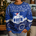 custom-north-melbourne-football-christmas-kid-ugly-christmas-sweater-merry-xmas-2023-mix-aboriginal-art